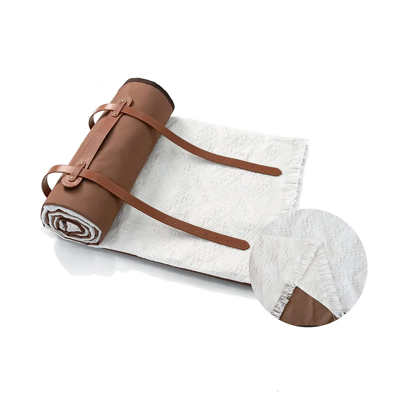 Picnic Blanket, 2 in 1 Outdoor Blanket Waterproof & Throw Blanket, Large Foldable Beach Mat fit 4-6 Adults