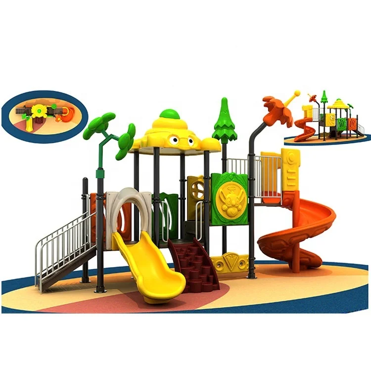 Top quality kindergarten plastic children fun play equipment kids outdoor playground