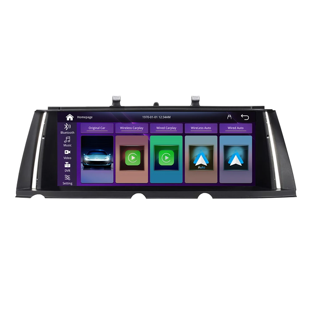 Krando Linux car radio Touch Screen GPS Navigation Receiver tablet upgrade For BMW 7 Series F01 F02 CIC NBT appl carplay