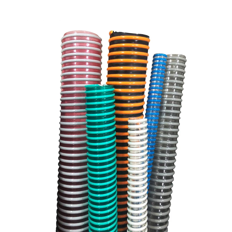 Factory direct suction hose ribbed type corrugated plastic hose sand suction pipe pvc spiral with sale price