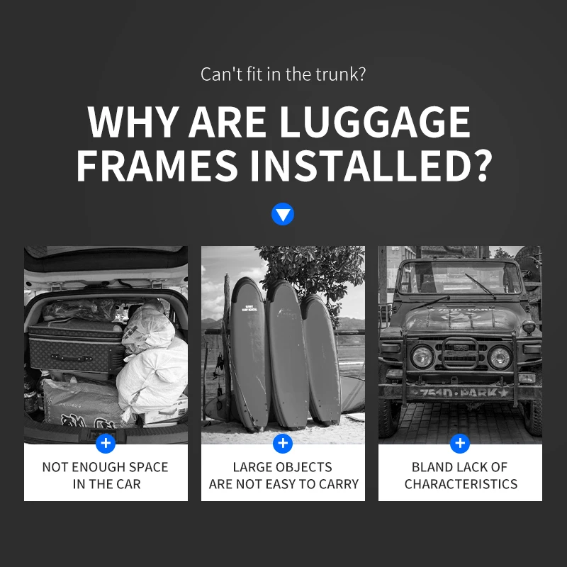 JFC-3003 4x4 popular aluminum alum alloy slim body armor style platform truck land criser 100 200 prado defender flat roof rack