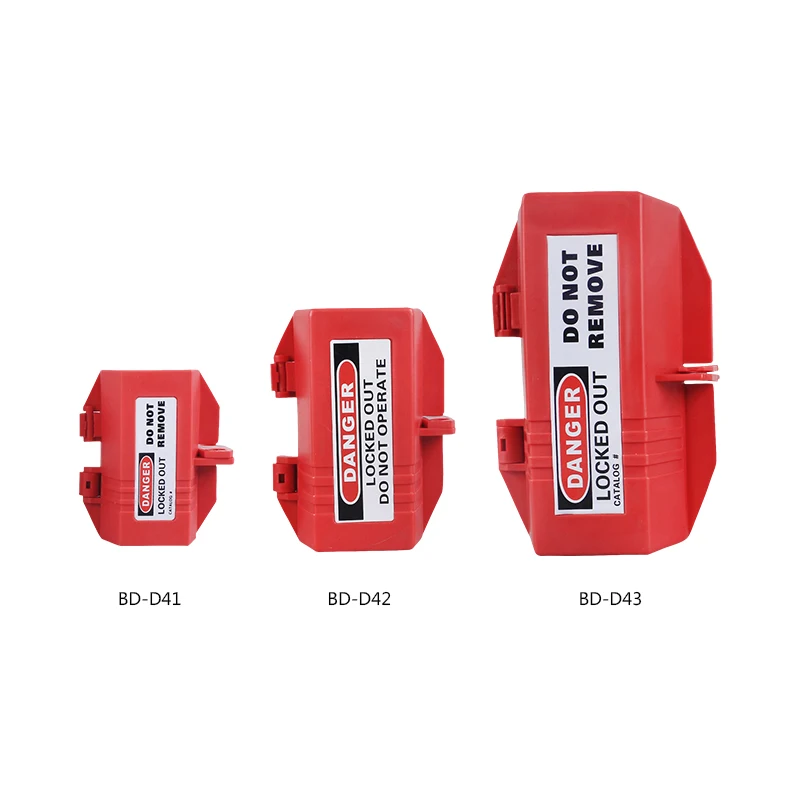 Electrical Plug Lockout box device for Block access power plug during maintenance use electrical equipment