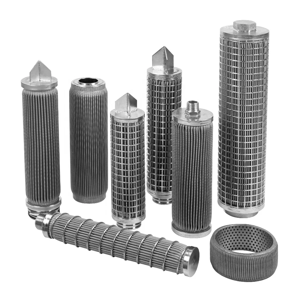 LIANDA Stainless Steel Water Liquid Bag Filter Pleated Cartridge Filter Element For Hydraulic Oil Filtration