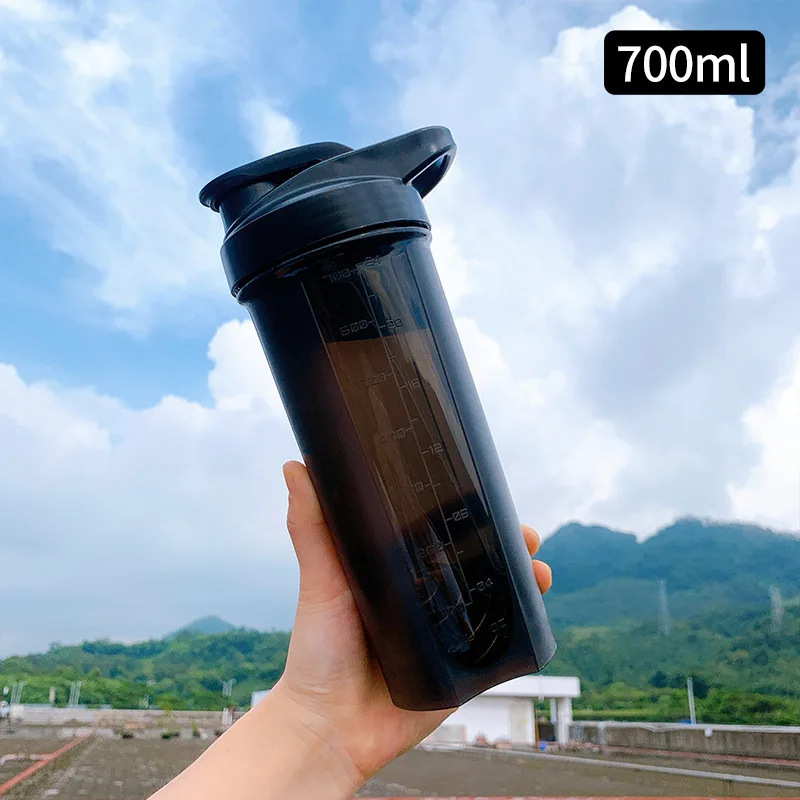 DD3102 GYM Healthy Fitness Shake Bottles Protein Powder Drinks Cups With Wire Whisk Shaker Bottle for Protein