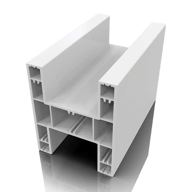 60#-88# Upvc Window Profiles Upvc Material Extrude Half Round Casement Frame Plastic Extrusion Pvc Profile