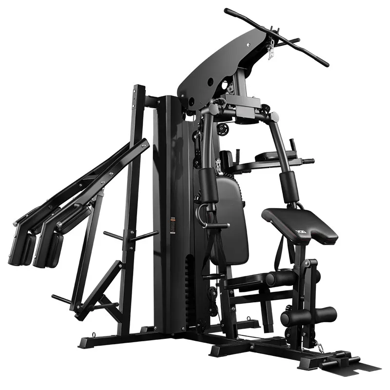 Commercial exercise machine multi function gym fitness equipment three station home gym with squat machine