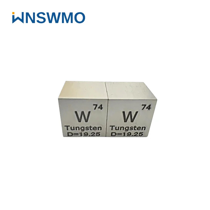 Polishing surface 25.4mm Tungsten cube 1inch for desktop decoration