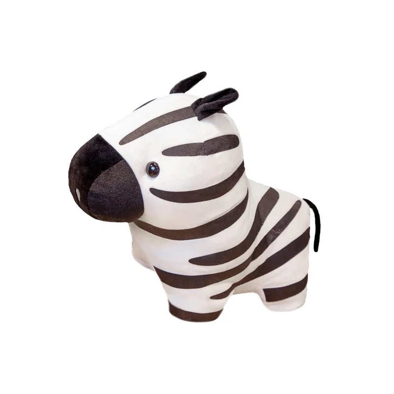 Cross-border Hot Sale Forest Animal Zebra Doll Zoo Simulation Zebra Doll Toys Manufacturer Custom Wholesale Plush Stuffed Toy