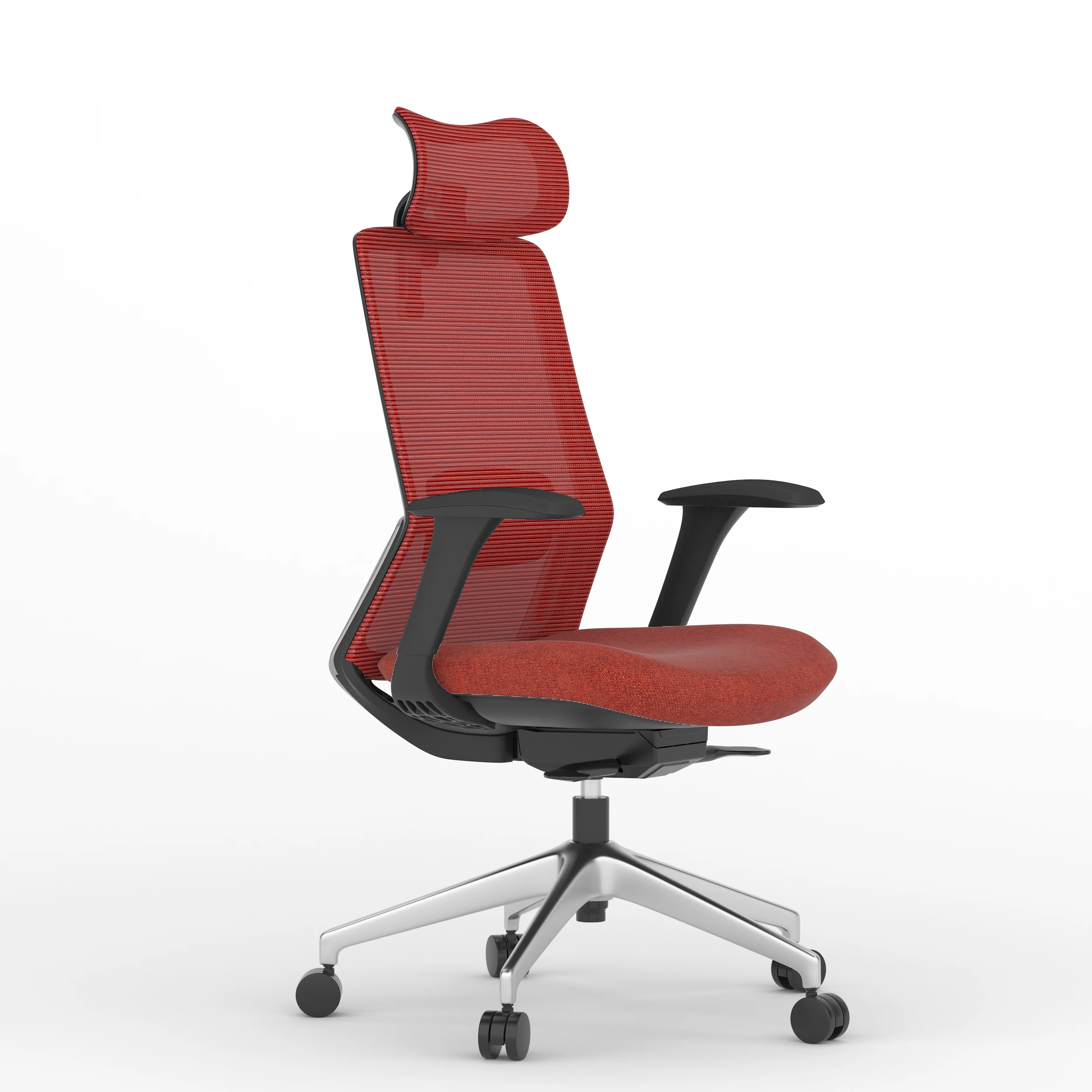 High Back Mesh Sliding Seat 4D Adjustable Armrest Chairs for Home Office