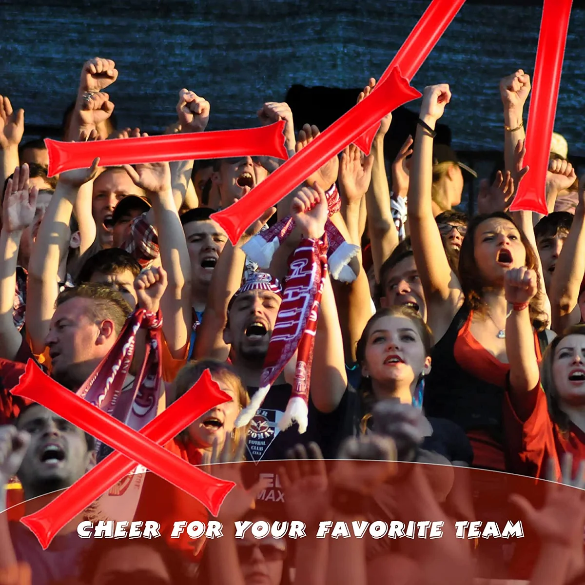 Custom Carnival Birthday Wedding Inflatable Stadium Noisemakers Bam Bam Cheer Sticks for Christmas Halloween Sports Party