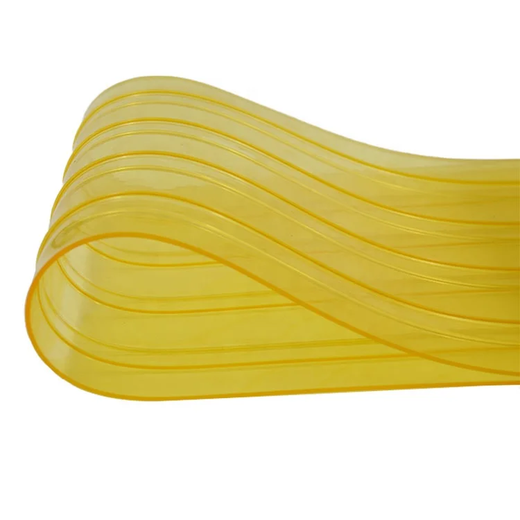 china manufacture orange yellow color antiinsect pvc soft strip door curtains