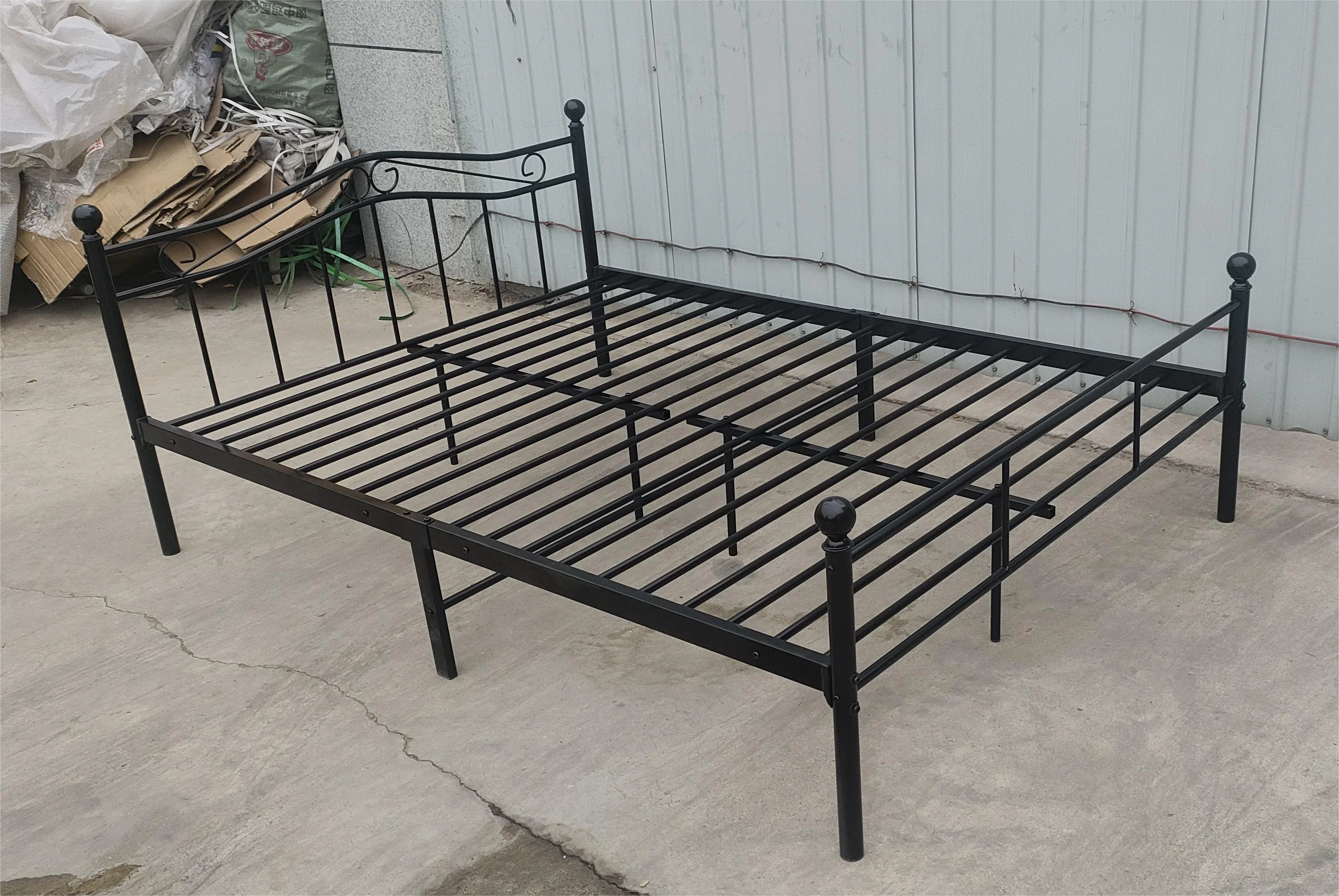 bedroom furniture single iron bed frame king queen single double size metal bed