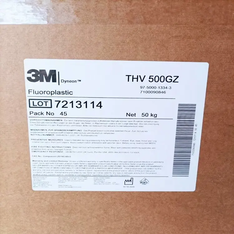 3M THV Dyneon 221GZ/610GZ/815GZ/500GZ/505ESDZ/2030GZ/340Z/221AZ Fluoroplastic Granules THVP pack