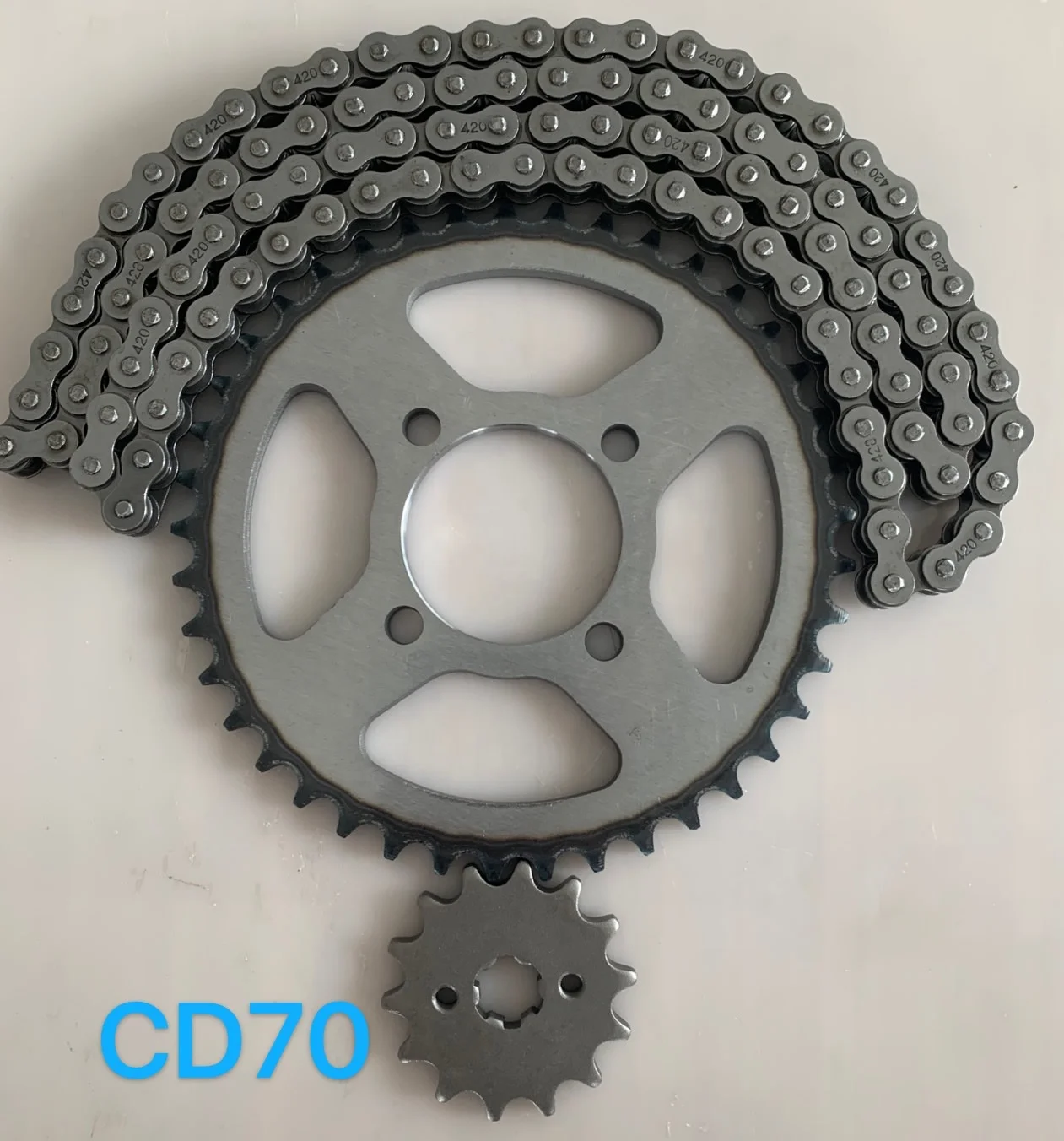 OEM Honda CD70 Motorcycle Sprocket Chain Kits For Pakistan
