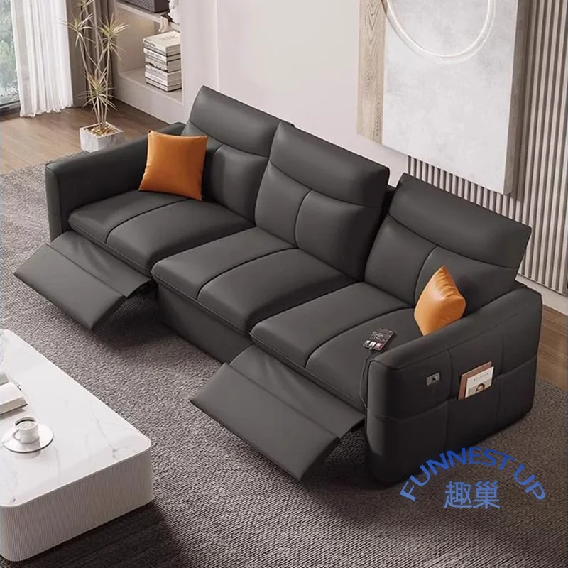 Best Seller genuine Leather electric sofa recliner multi-functional space cabin electric leather sofa recliner electric sofa