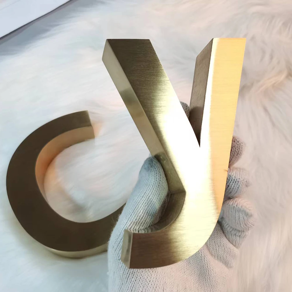 Custom 3D Number/Alphabet Stainless Steel Interior Wall Channel Letter Logo Sign