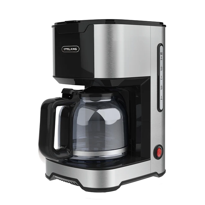 12 cup filter machine semi automatic portable manual smart drip coffee maker with glass jug