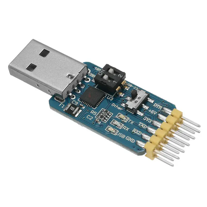 6 в 1 многофункциональный преобразователь CP2102 USB TTL 485 232 3 В/5 В совместим с