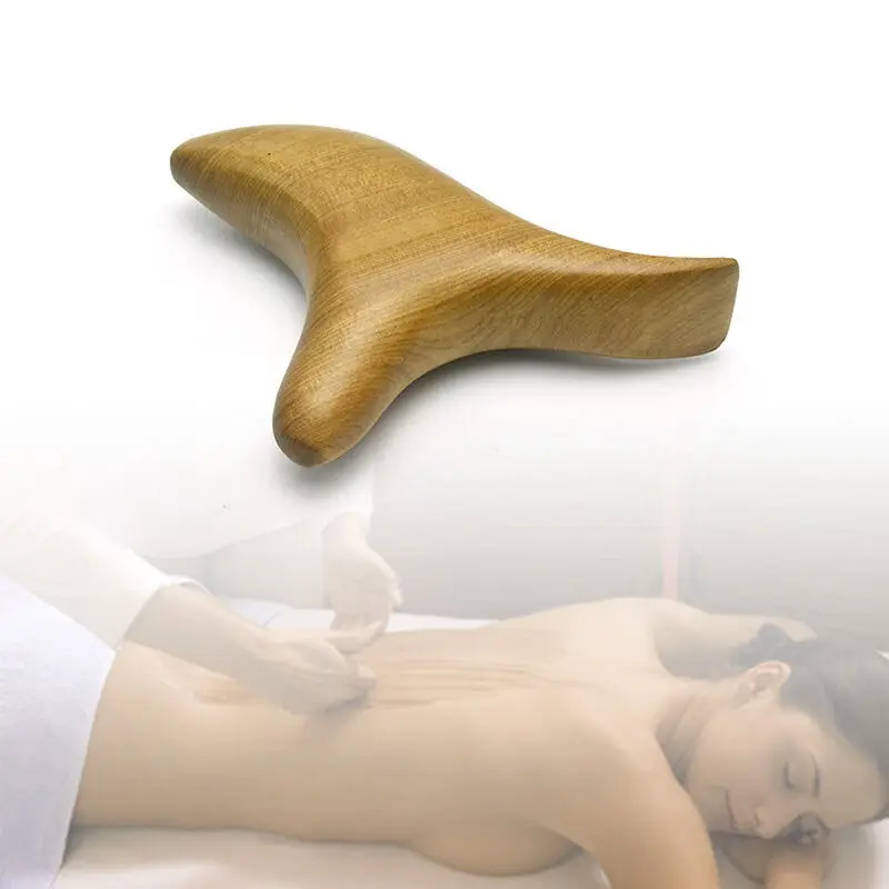 Wooden Stick Roller Wood Massager Hand Head Foot Face Body Triangle Trigeminal Fragrant Wood Massage Tool