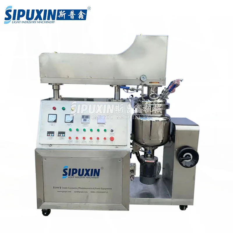 SPX Small Capacity Lab Use Vacuum Homogenizing Reactor Mixer Cream Lotion Making Machine