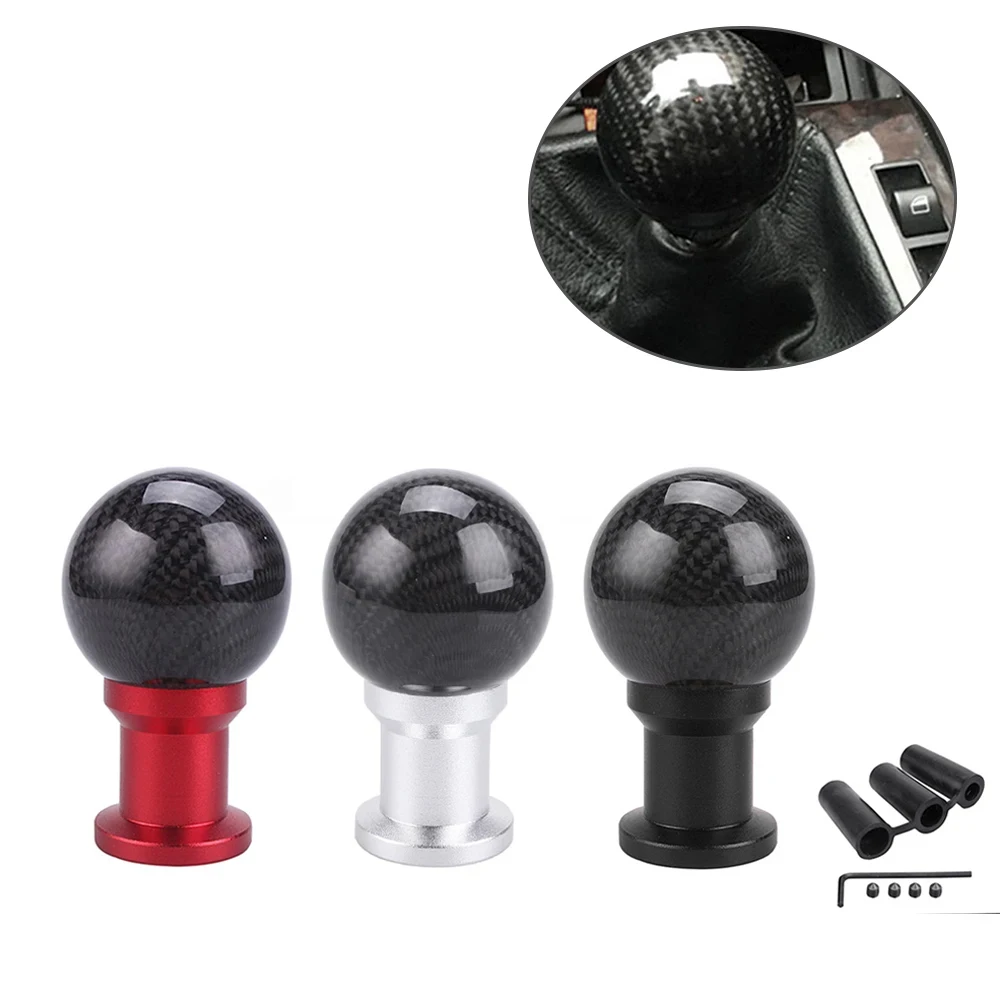 Real Carbon Fiber Aluminum Gear knob Manual Transmission Aluminum Gear Shift Knob For Honda VW BMW