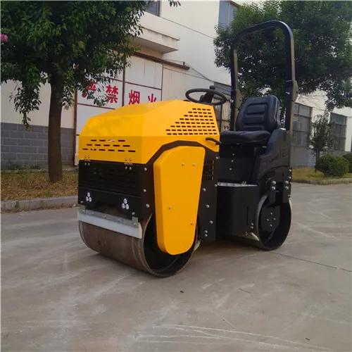 Ride On Road Roller Double Drum Soil Asphalt Full Hydraulic Earthmoving Compactor