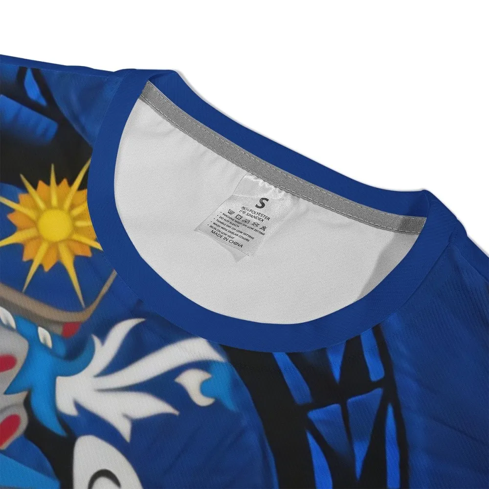 Polynesian Solomon Islands Mens Plus Size T Shirts Blue Flowers Formal Shirt Big And Tall 2xl T-shirt Custom For Outdoor Sports