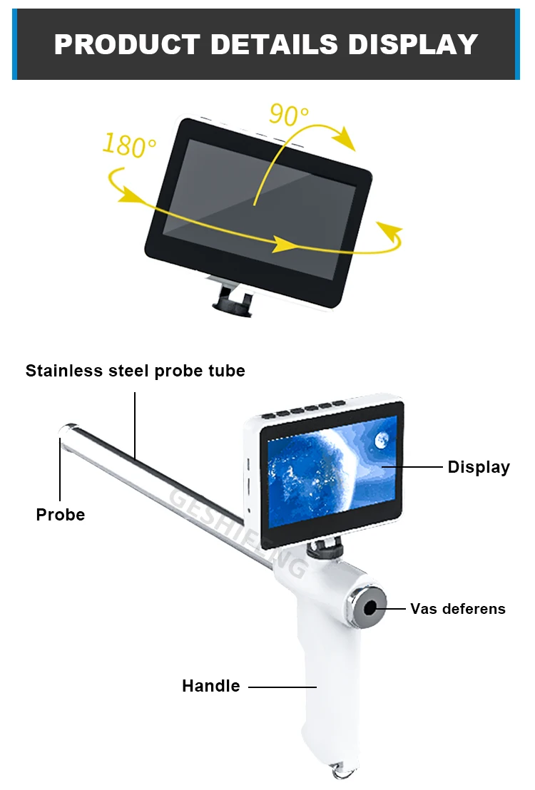 Upgrade Visual Endoscope Sperm Gun Artificial Insemination Device Animal Artificial Digital Insemination Gun for Cow Goat Sheep