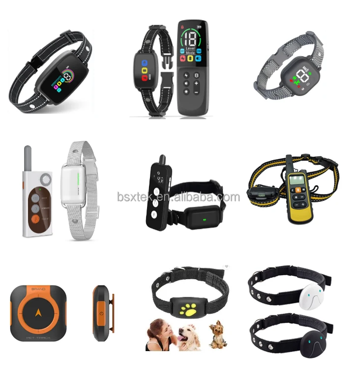 Anti-Shock Dog Collar with Sound Sensor and LED Display Features Vibration Modes Made of Durable Plastic