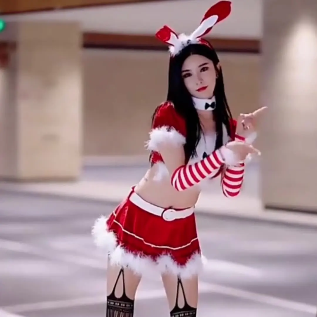 Christmas costume cosplay Cute bunny sexy uniform seductive maid costume stage performance costume