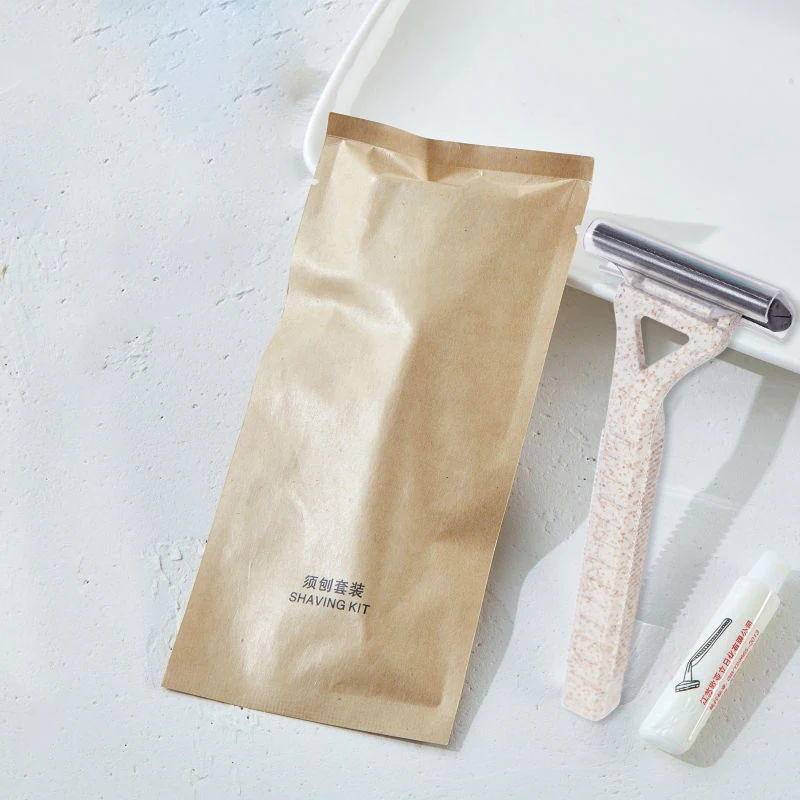 Disposable Shaving Razor Wholesale Hotel Airline Travel Shaving Kits for Men