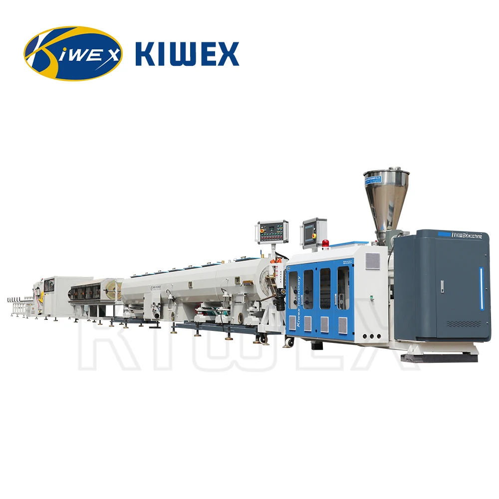 Water supply plastic pipe extrusion line/double-screw plastic pvc pipe extruder machine