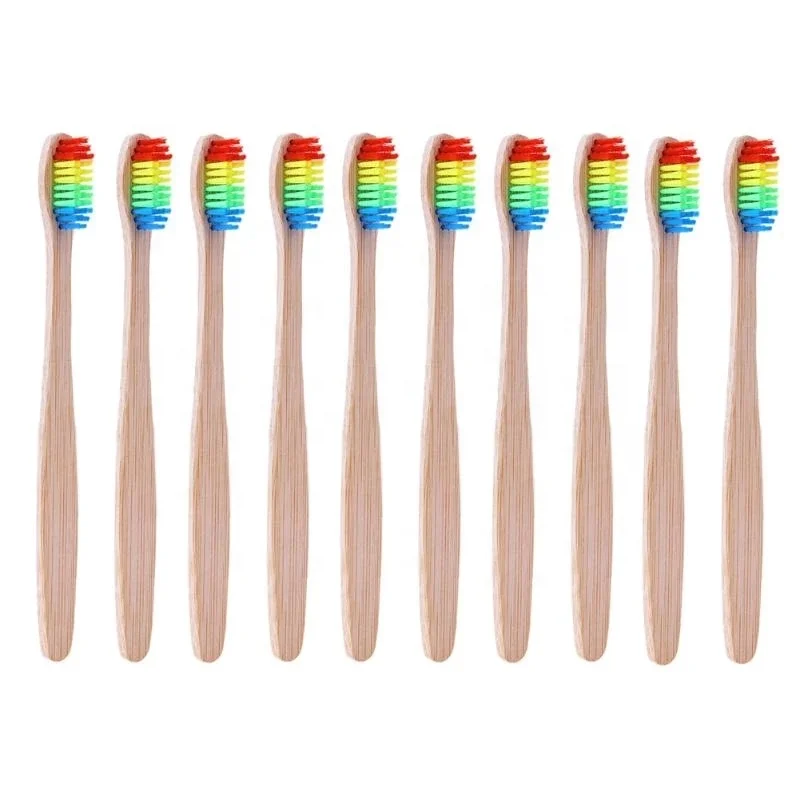 100% Biodegradable bamboo wooden Toothbrush manufacturers korean toothbrush For Adult Children
