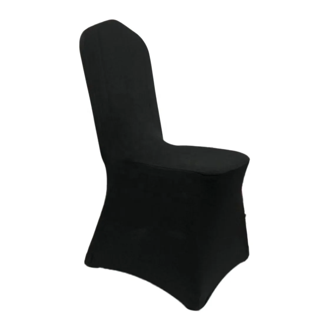 Premium spandex fabric black church chair cover for wedding
