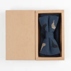 Оптовая продажа комплект платков с карманами и синий мужской галстук-бабочка набор для