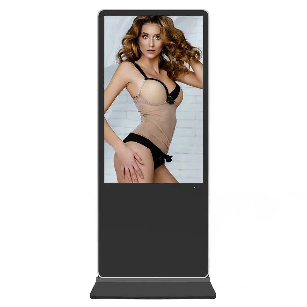 LCD floor stand Interactive mount media player digital signage and displays