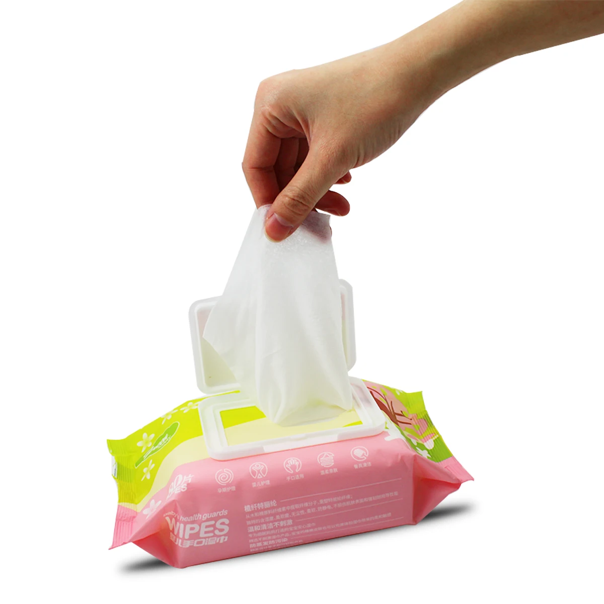 Haijie factory directly sell unscented safe 80pcs disposable cleaning wet baby wipes
