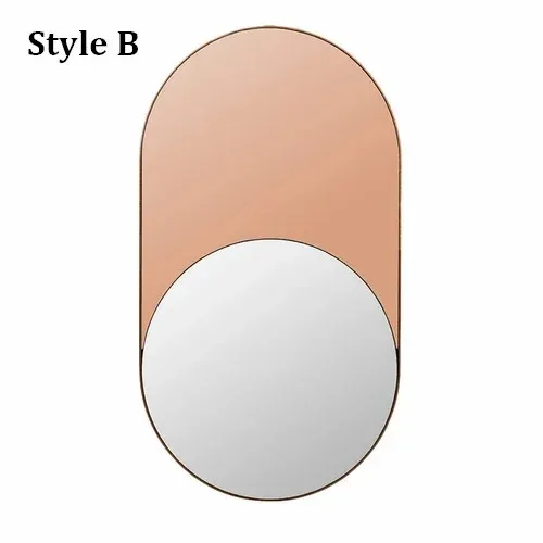 Modern Metal Framed Mirror with Sleek Black Finish - Decorative Wall Mirror