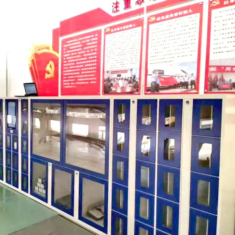 Staff electronic smart RFID locker system luggage with touch screen parcel delivery smart locker