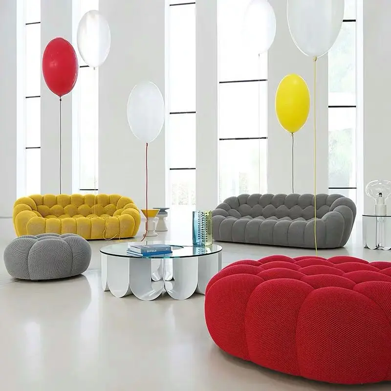 Home Furniture Modern Style Living Room Sofa Roche Bobois Bubble 3 Seater Sofa Lounge Leisure Sofa