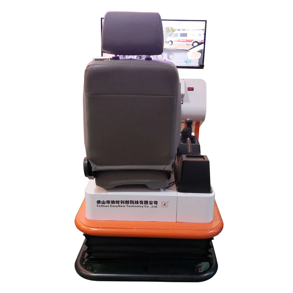 Three degree of freedom platform car driving school simulator