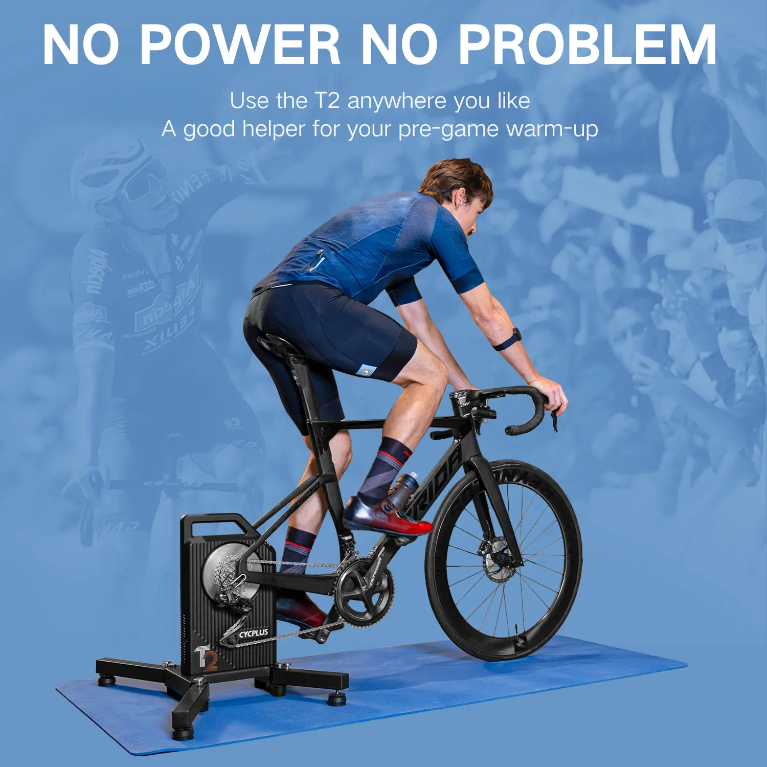 CYCPLUS T2 Cycle Indoor Direct Drive Bicycle Trainer Bike Stand Trainer