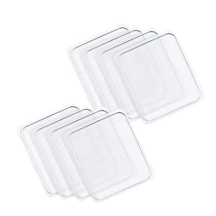 Custom Washable Reusable Traceless Sticky Gel Pads Fixate Gel Pads Anti-Slip Sided Pad Mat for Car Home Office Cell Phone Glass