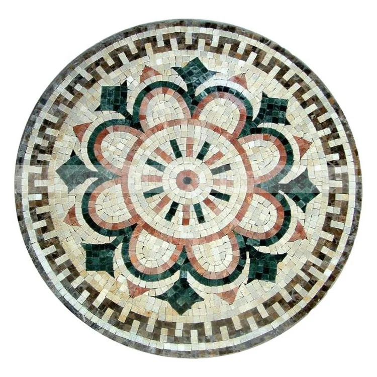 marble floor mosaic medallion tile
