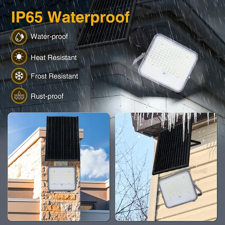 KCD Motion Sensor Aluminum Stadium Garden Waterproof Solar Floodlights 100w 200w 300w 500w 1000w Outdoor Solar Flood Lights