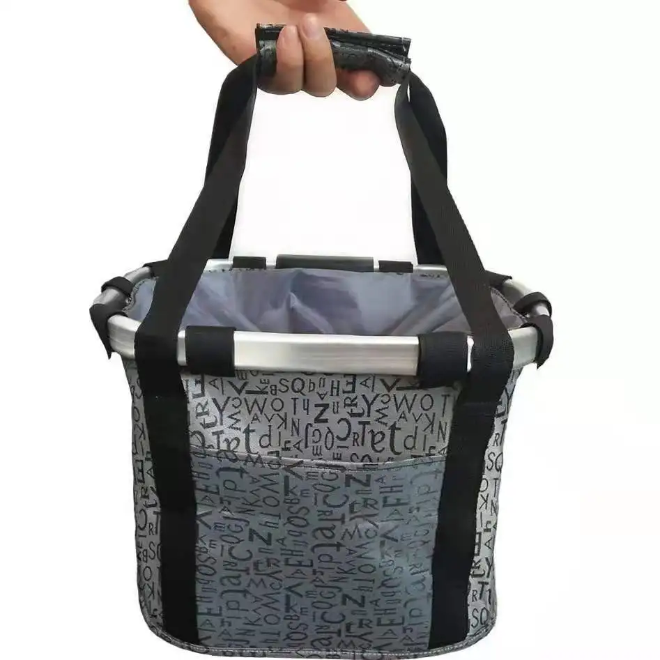  Good selling waterproof portable folding carrying bicycle basket