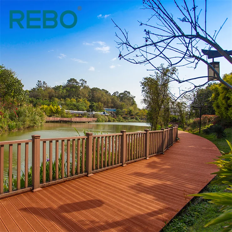 Garden decorative bamboo flooring covering tiles