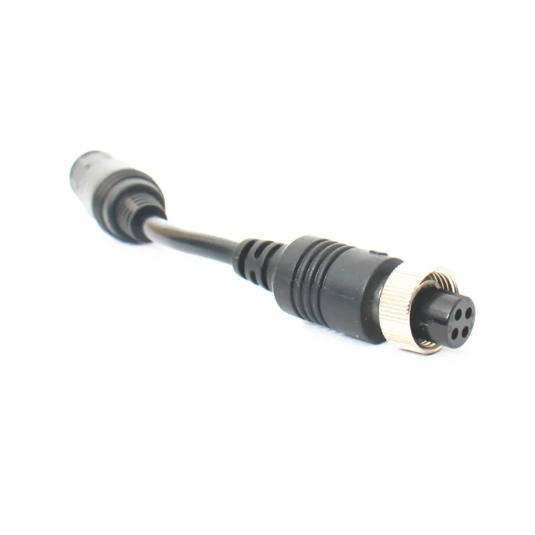 10m Custom 4Pin Aviation Male To Female Waterproof Car Rear View Camera Extension Video Cable For Car Reversing camera system