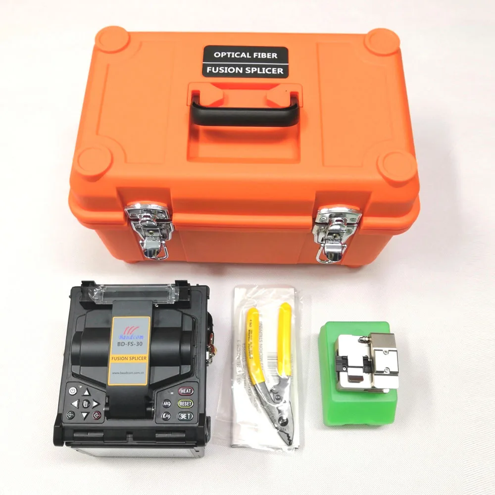 Ftth fusion splicer fiber FTTX Optic welding machine 4 Motos Splicing fiber laser welding machine