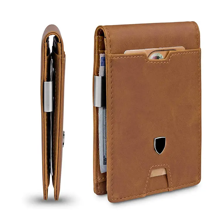 Designer Wallet Men Men Waterproof And Anti Theft Rfid Blocking Money Clip Leather Slim Wallet With Multiple Card Slots